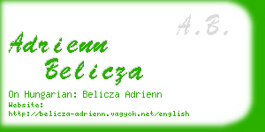adrienn belicza business card